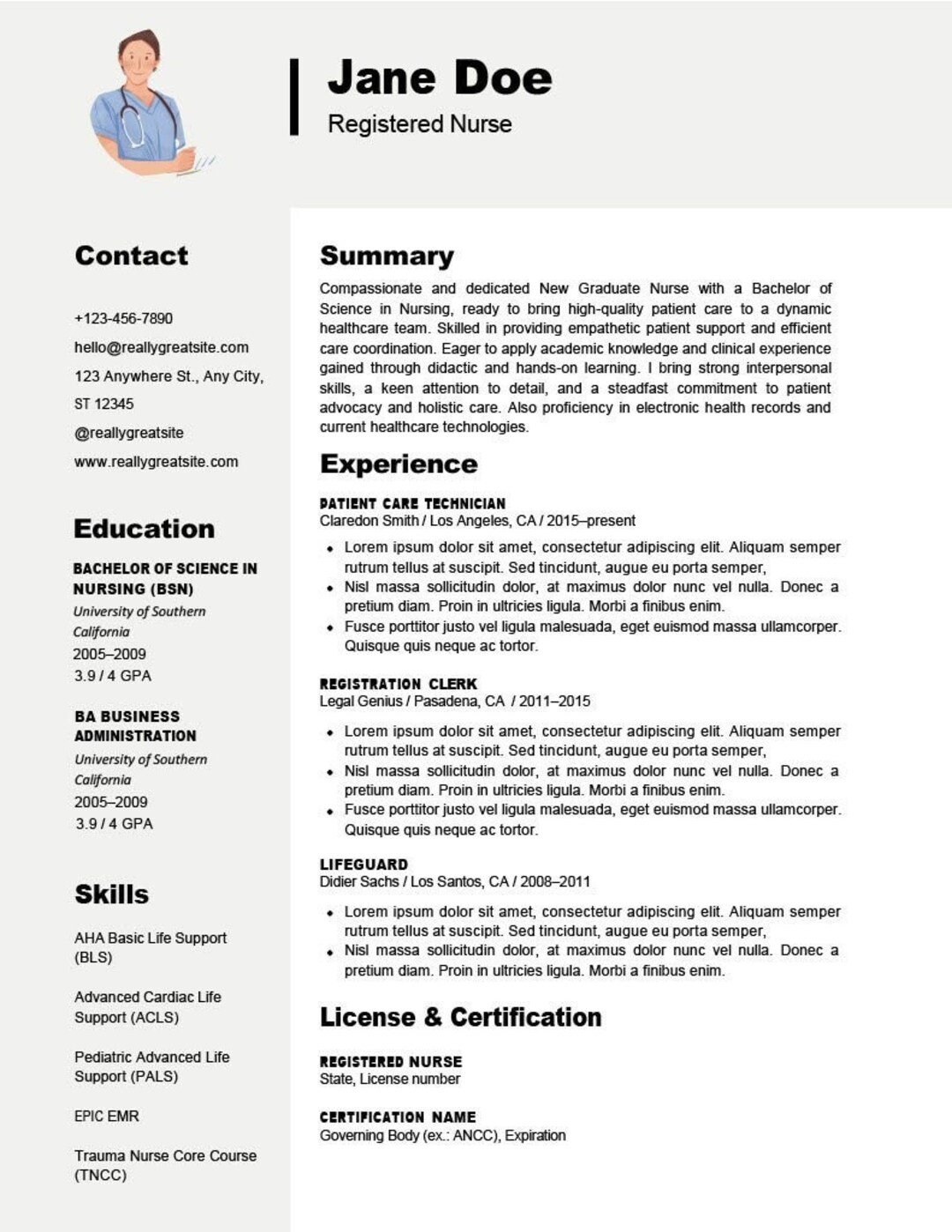 New Graduate Nursing Resume Template - Il 1080xN.5641044260 Panh 