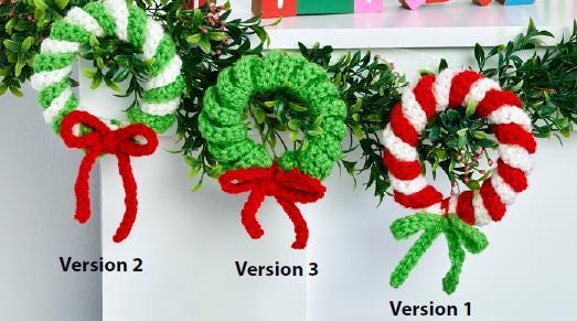 Crochet Spiral Wreath Ornaments Pattern
