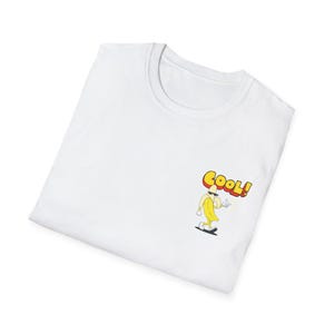 T-shirt unisex morbida con grafica di banana, maglietta divertente per bambini e adulti, top estivo casual, idea regalo per gli amici, maglietta di compleanno