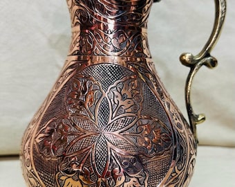 handmade copper jug, jug