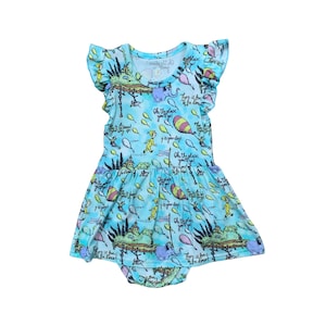 Oh The Places You'll Go Skirted Strampler