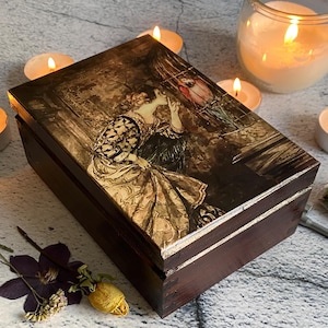 Caja de tarot de Arthur Rackham, Caja de recuerdos, Caja de recuerdos Hadas, Caja pequeña con tapa Regalo para mujeres, Regalo para mamá, Hecho a pedido 5-7 días