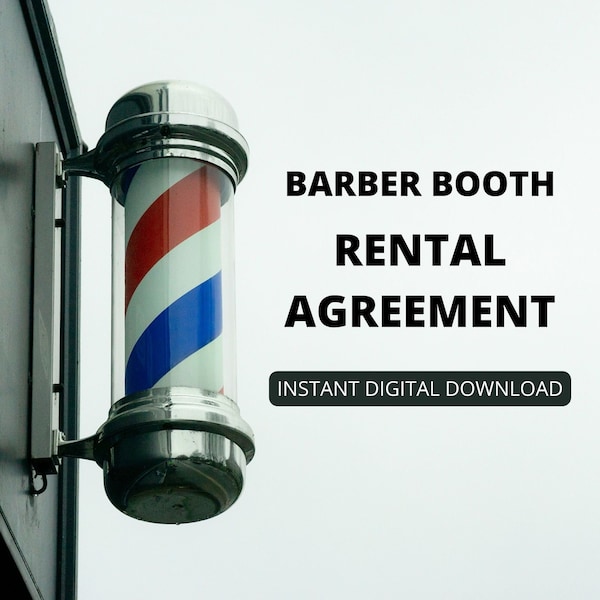 Barber Booth Rental Agreement
