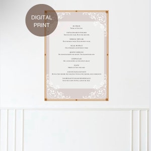 Sikh Wall Art, English Translation, Punjabi home decor