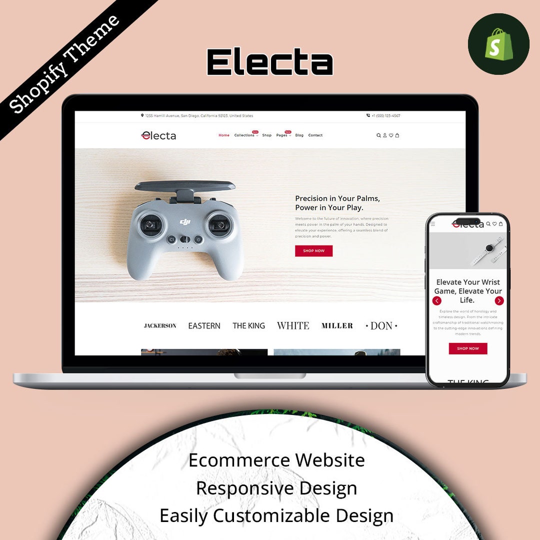 Electa - Electronics Gadget Stores Shopify Theme - Etsy