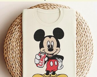 Micky Maus Diet Cola DTF Transfer, Soda Can Heat Transfer, Disney Trip 2026, Pressfertige DTF, Vintage Mickey Soda, Magic Kingdom DIY