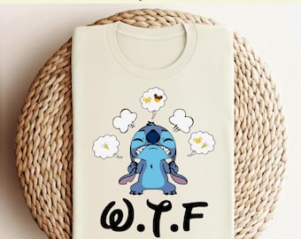 Disney Stitch Listo para Prensado, Stitch DTF, Transferencia de Calor Disney Stitch, Lilo y Stitch DTF, Transferencia de Vacaciones Familiares, ¿Dónde está la Comida? DTF