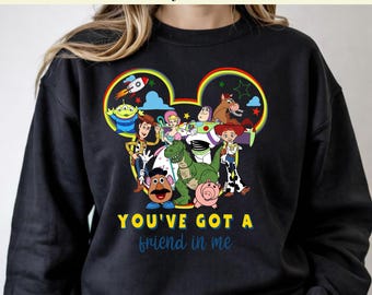 Personagens de Toy Story para encomenda - Orelhas do Mickey com design de Toy Story - Você tem um amigo em mim para encomenda - Viagem à Disney 2026 - Férias em família - Presente da Disney