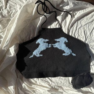 Dachshund Tapestry Crochet Pattern – Dog Colorwork Graph (PDF)