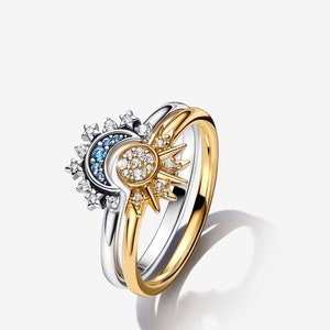 Sun and 2024 moon rings pandora