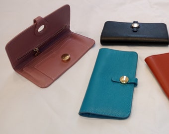 Ledergeldbörse, Brieftasche, elegantes Design, italienisches Qualitätsprodukt