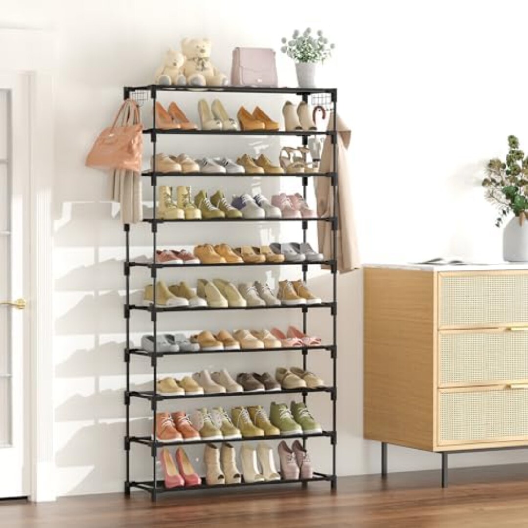 10 Tier 50 Pairs Shoe Rack Organizer