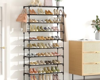 10 Tiers Shoe Rack 50 Pairs Large Capacity