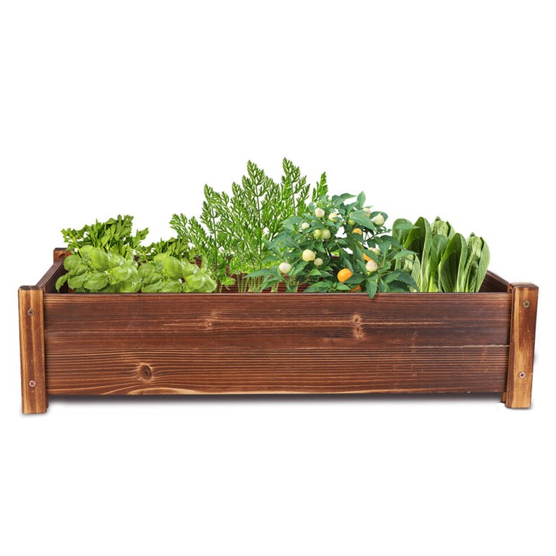 26x13x6 Raised Garden Bed Outdoor Solid Wood Planter image 5