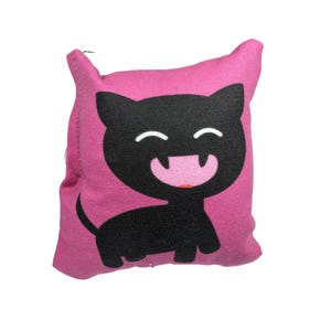 Happy Kitty Catnip Pillow - Handmade Cat Character Toy with Premium Catnip