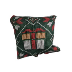 Coussin d&#39;herbe à chat pour pull des fêtes - Jouet festif de Noël pour chat avec herbe à chat de qualité supérieure