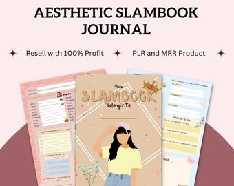 Creative Slambook Journal | MRR and PLR Features | Modern Slambook Designs | Interactive Memory Keeper | Digital Scrapbook for Friends