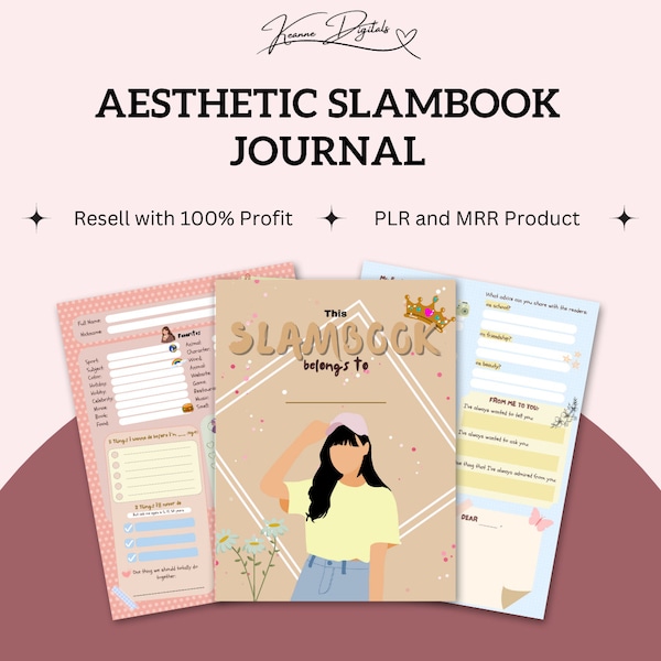 Creative Slambook Journal | MRR and PLR Features