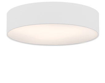 Modern white round lamp for bedroom, kitchen, corridor, various sizes