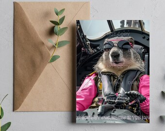 Groundhog girl pilot digital card and wall art