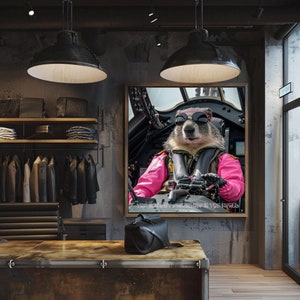 Groundhog girl pilot digital card and wall art