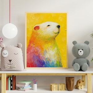 Groundhog marmote digital card and wall art