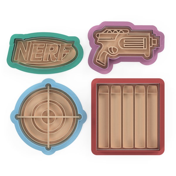 Nerf cutter & embosser set cookie cutters stamp