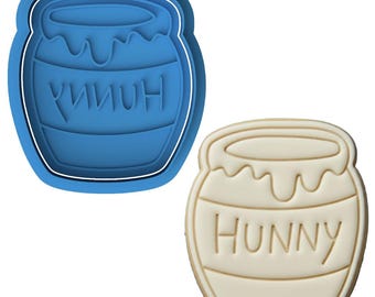 Hunny Pot Cookie Cutter and Embosser Set Winnie the Pooh Honey Pot Baby Shower