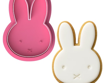 Miffy Bunny Face Cookie Cutter & Embosser Set