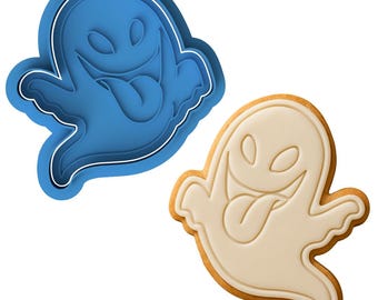 Cheeky Ghost Cookie Cutter & Embosser Halloween Biscuit Stamp