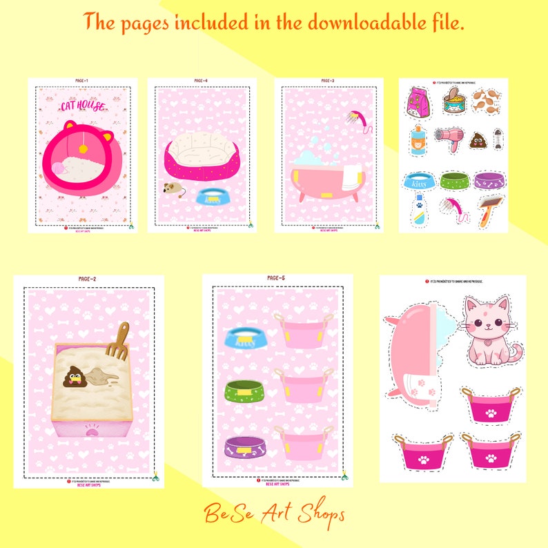 Printable Children's Activity Pages Canva - Etsy