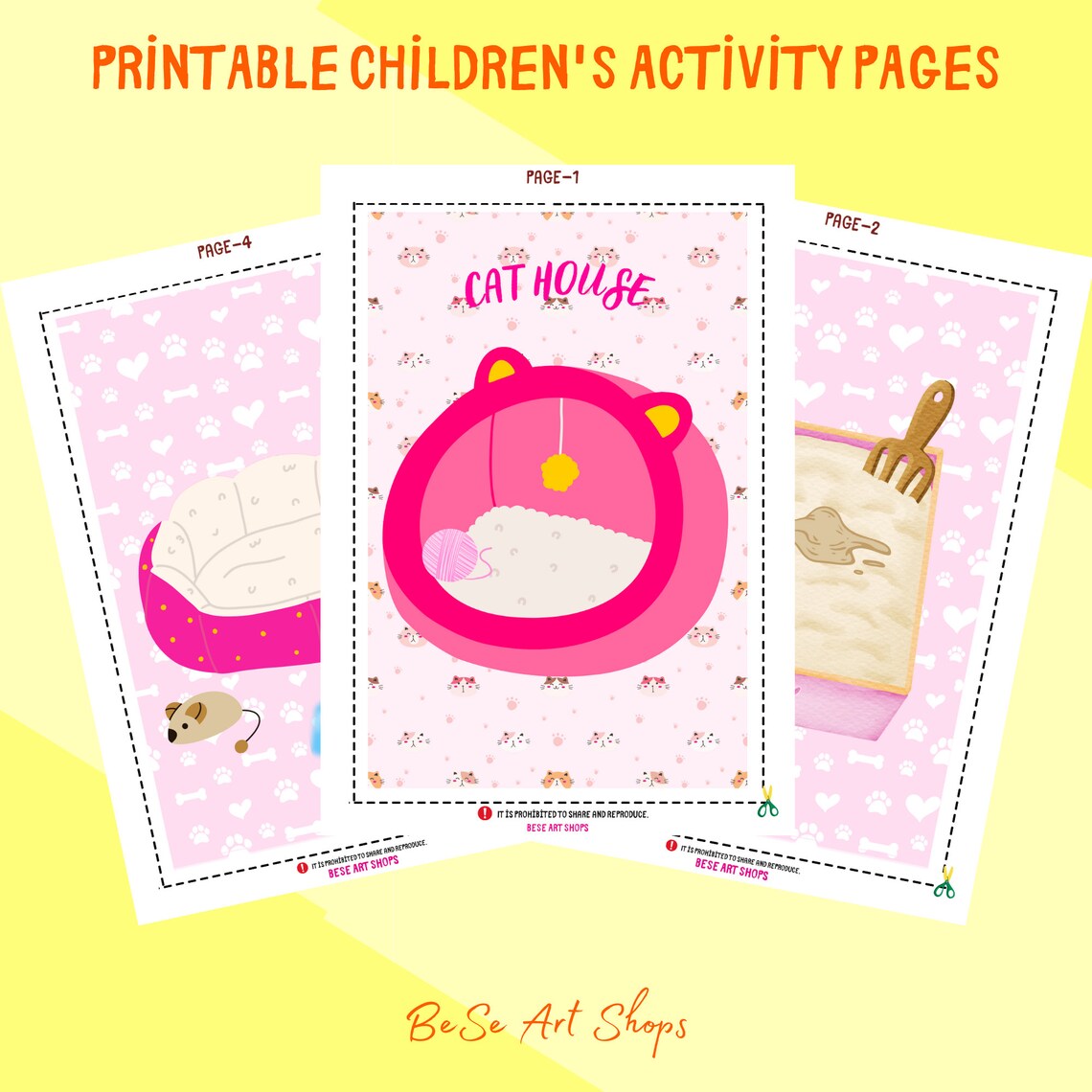 Printable Children's Activity Pages Canva - Etsy