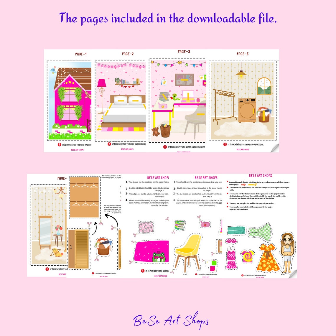 Printable Children's Activity Pages Canva - Etsy
