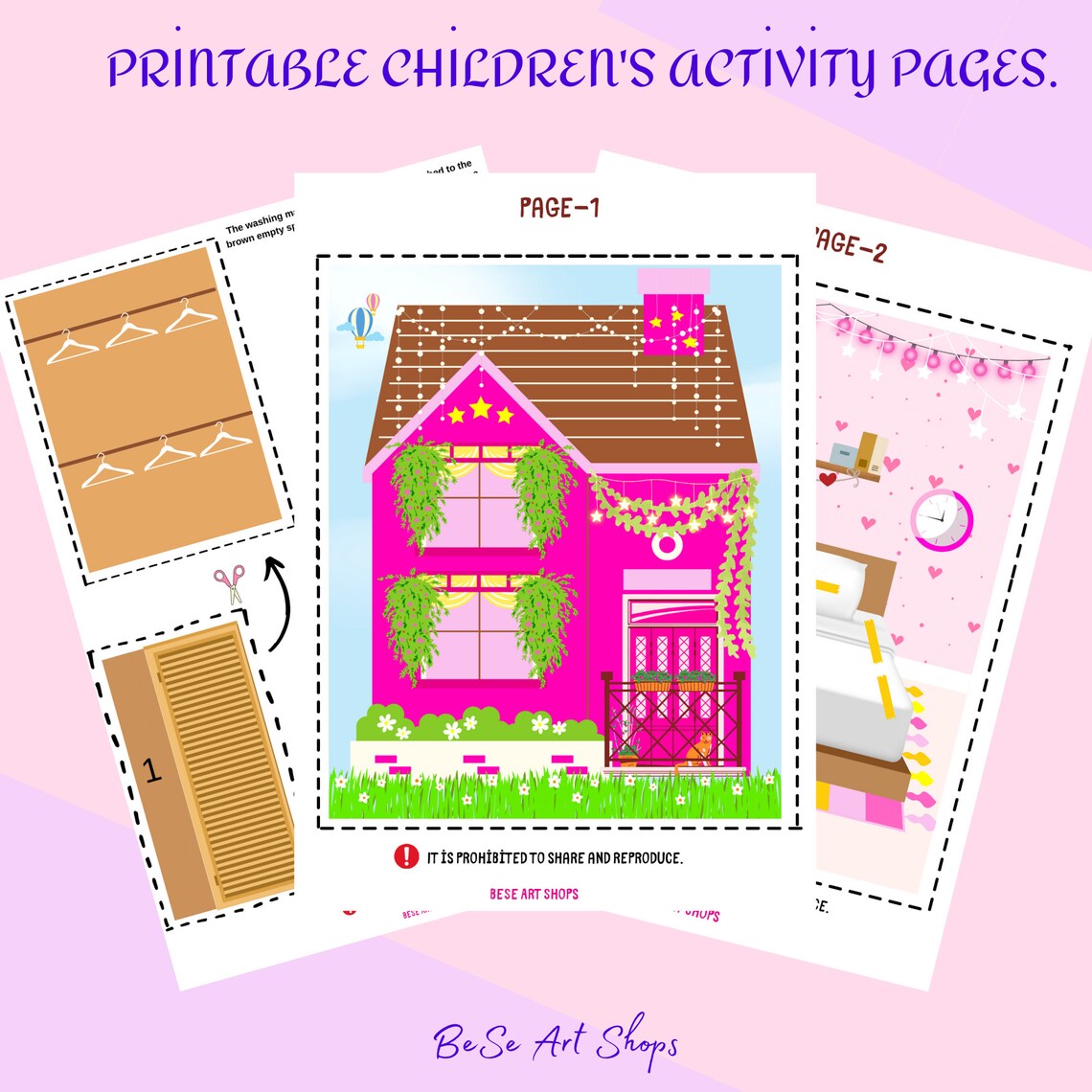 Printable Children's Activity Pages Canva - Etsy