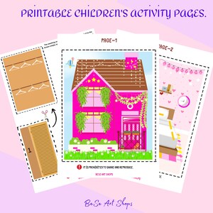 Printable Children's Activity Pages Canva - Etsy