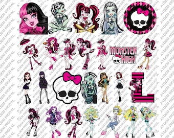 MH Doll SVG-PNG Bundle, Png-Halloween-Puppen, Puppen Clipart