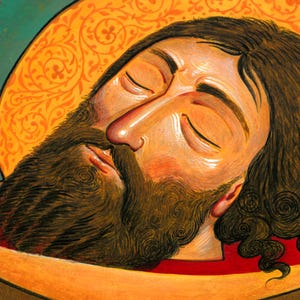St John the Forerunner Icon Prints. The Head of St John.