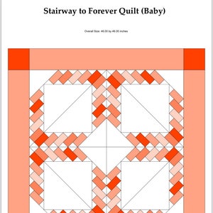 Stairway to Forever Quilt (Baby Quilt)