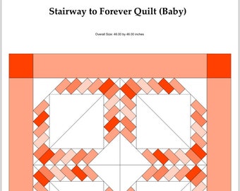 Stairway to Forever Quilt (Baby Quilt)