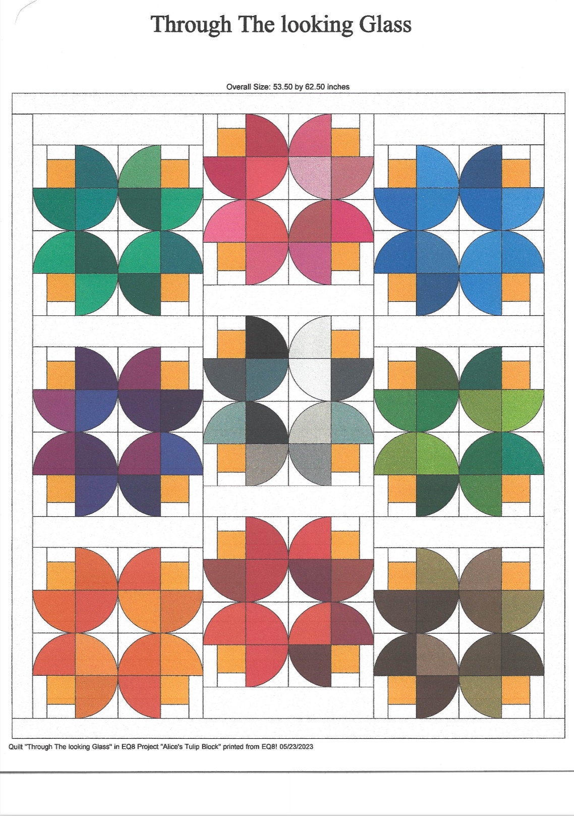 Through the Looking Glass Quilt Pattern Through the Looking Glass Quilt Pattern