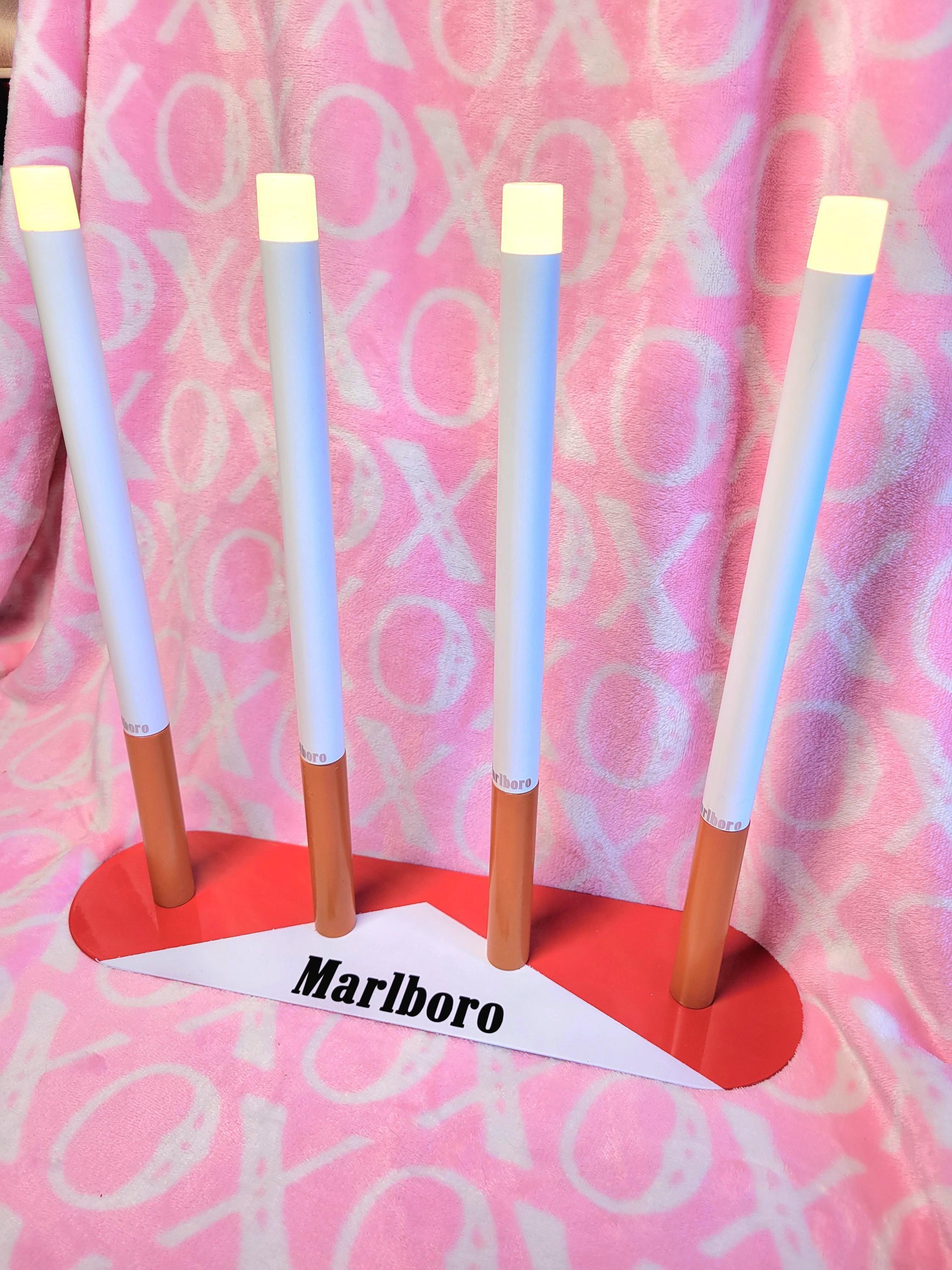 Marlboro Red Cigarette Table Lamp, Battery Powered - Etsy