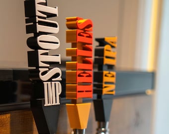 Custom Beer Tap Handle for Bar, Kegerator / keezer or Perfect Draft Pro. Homebrew Beer Keg Handle and label Personalised Gift