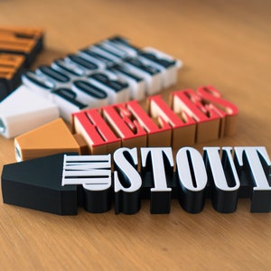 Personalised beer tap handle gift
