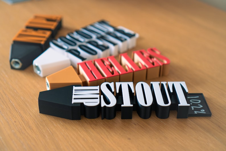 Personalised beer tap handle gift