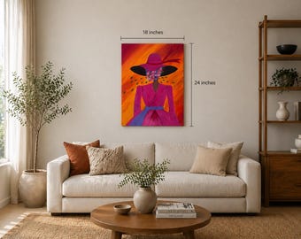 Blooming in Silence – Original Acrylic Pour Painting | Modern Abstract Floral Canvas Art | Handmade Wall Décor | 24" x 18"