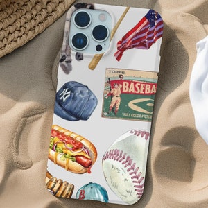Baseball Handyhülle, Home Run Style, Baseball Dreams, Sportliche Hülle, iPhone 16 15 14 13 Pro Max 8 Plus X, Samsung Galaxy S24 S23 S22 S21 Ultra
