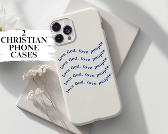 Minimalist Christian Phone Case with Bible Verse
