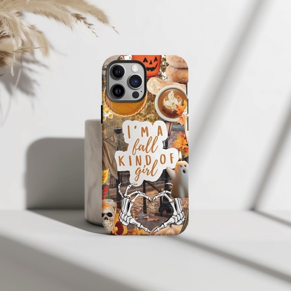 Autumn Collage Cute Fall Phone Case, Pumpkin Spice, Fall Lover, iPhone 15 14 13 12 11 Pro Max 8 Plus X, Samsung Galaxy S24 S23 S22 S20 Ultra