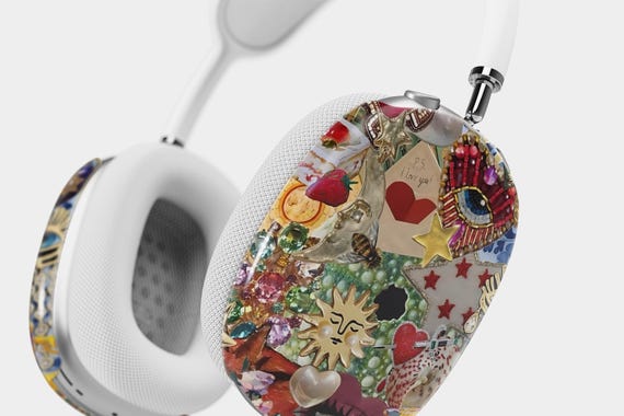 Retro Mosaic Airpods Max Cover, Vintage Charm