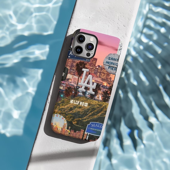 Los Angeles Phone Case, Hollywood Glam, L.A. Dreams, Cityscape Phone Case, iPhone 16 15 14 13 Pro Max 8 Plus X, Samsung Galaxy S24 S23 Ultra